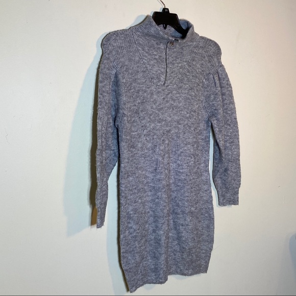 NWT ANTHROPOLOGIE SATURDAY/SUNDAY Vivian Sweater Dress In Grey - Picture 3 of 15